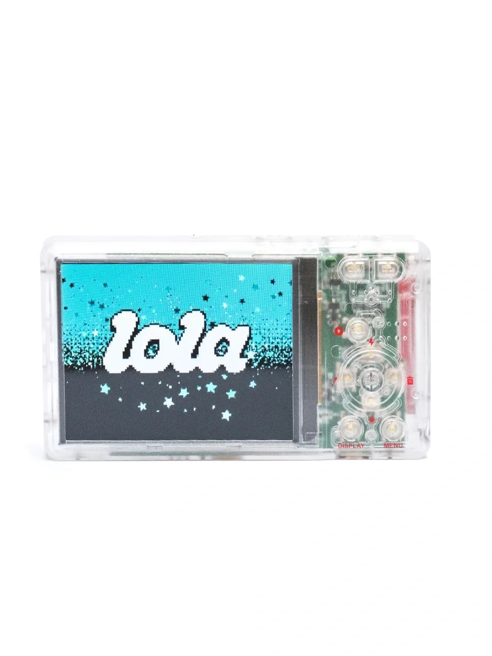 Lola Clear Shell Digital Camera + SD Card and Card Adapter
